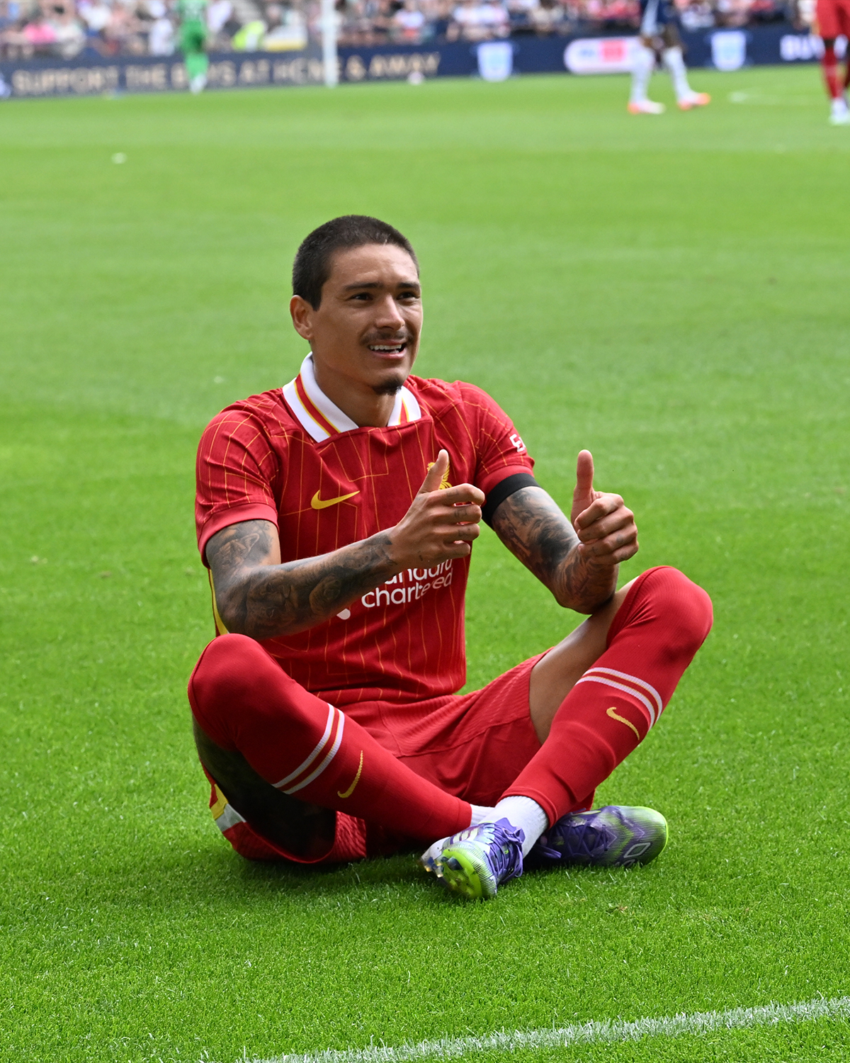 After scoring Liverpool’s second goal, Darwin Núñez imitated Jota’s goal celebration (Photo Credit: Getty), Liverpool
