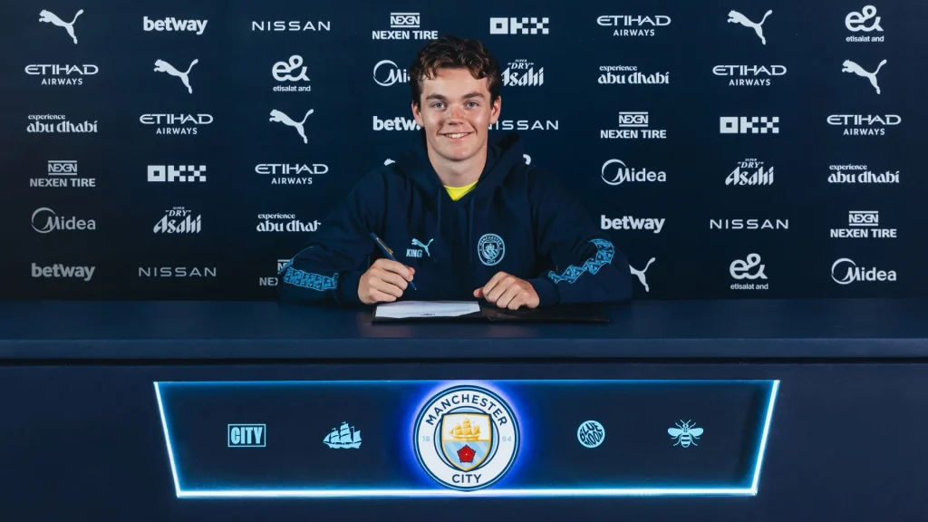 Norwegian midfielder Nypan joins Manchester City (Photo Credit: City's Media)