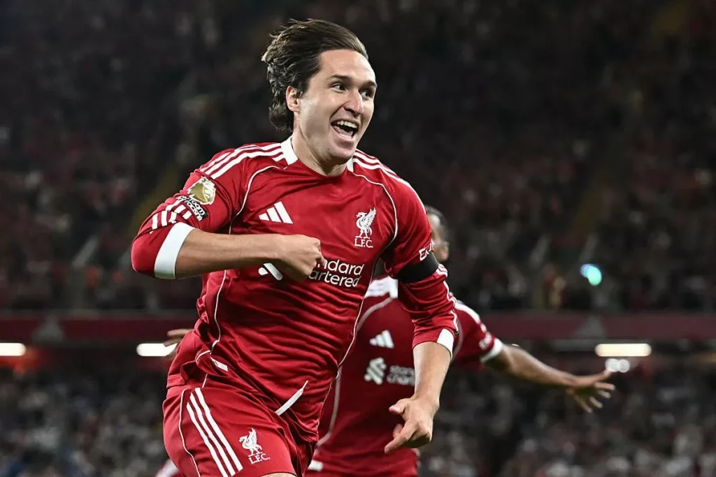 Federico Chiesa of Liverpool (Photo credit: Liverpool via web)