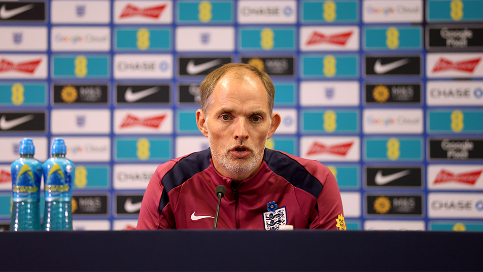 England coach Thomas Tuchel (Credit: England website)