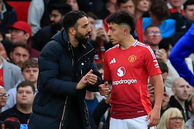 Ruben Amorim and Lisandro Martinez (Photo Credit: Manchester united website)
