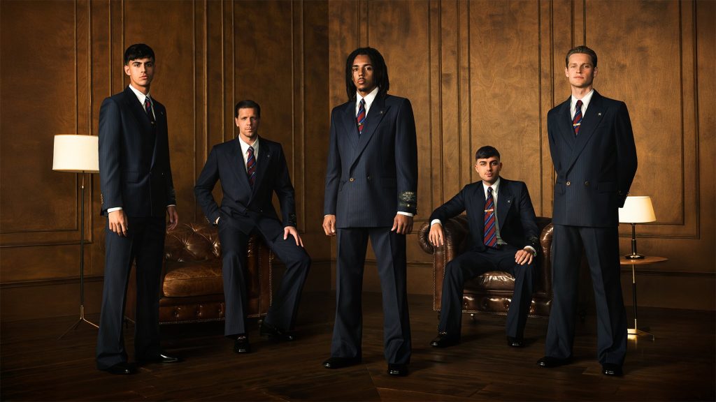 Barcelona Players rocking the Amiri Brand (Photo Credit: Barca via X)
