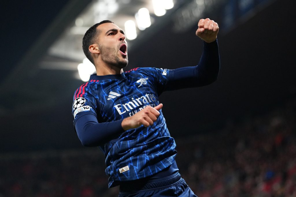 Mikel Merino Celebrate after Arsenal's second goal (Photo Credit: Arsenal X handle)