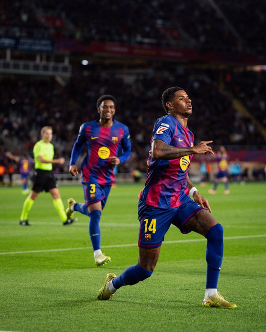 Marcus Rashford of Barcelona (Photo Credit: Barcelona via X)
