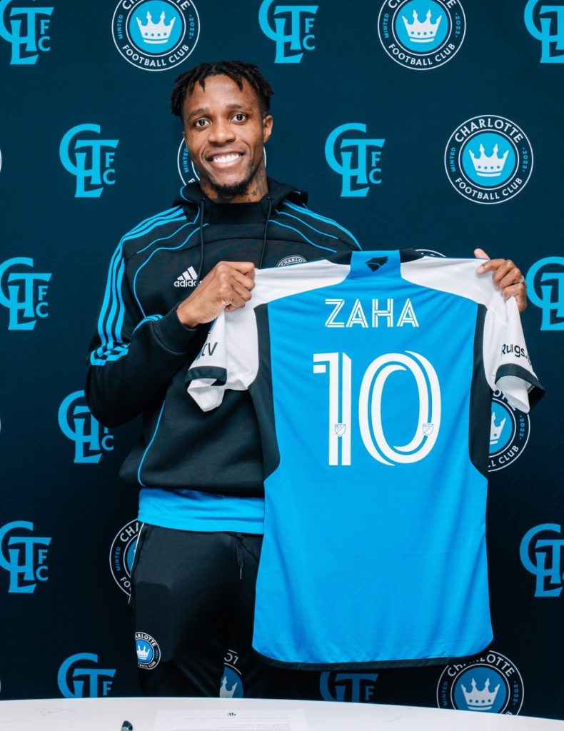 Wilfried Zaha of FC Charlotte (Photo Credit: Charlotte via X)