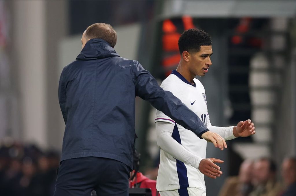 Thomas Tuchel and Jude Bellingham, (Photo Credit: England Media).