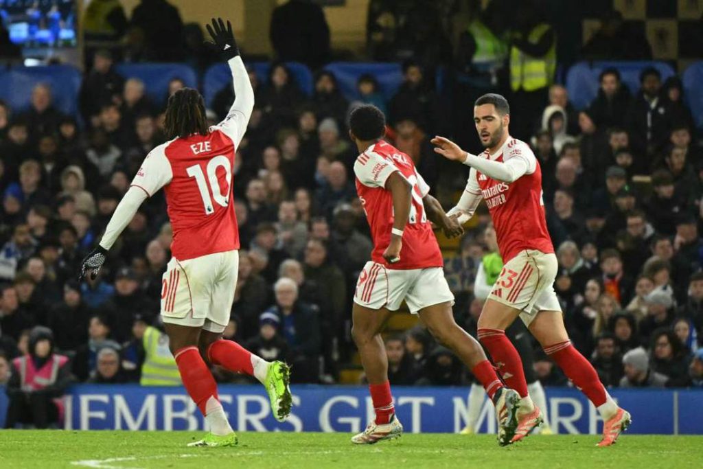 Mikel Merino after scoring for Arsenal (Photo Credit: Arsenal website)