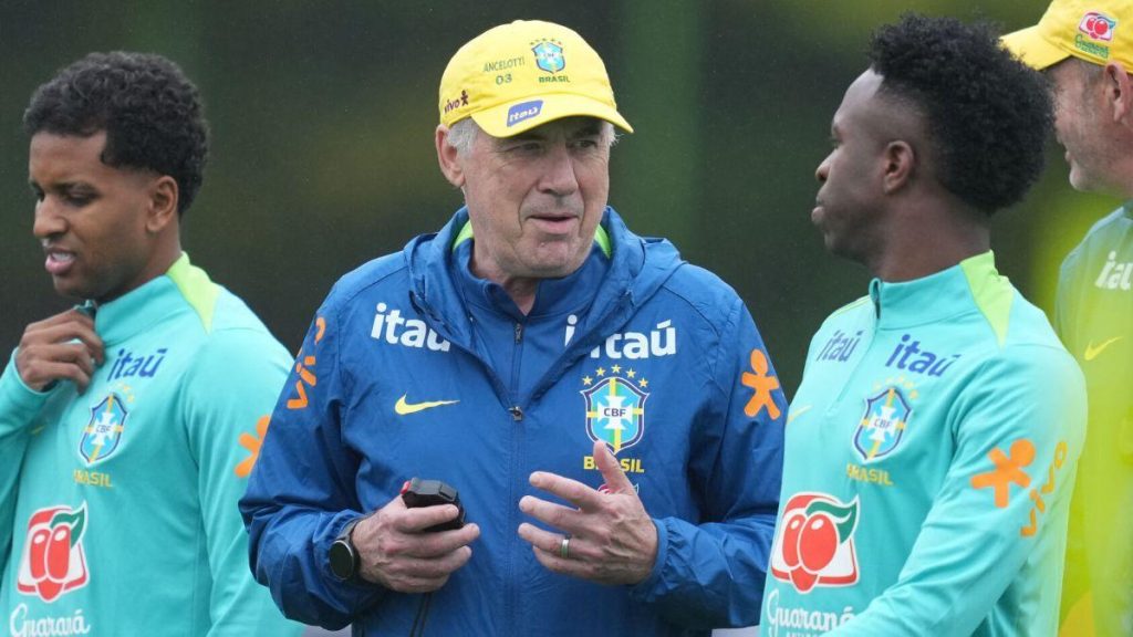 Vinicius jr and Carlo Ancelotti (Photo Credit: Brazil football facebook page)
