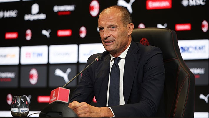 Massimiliano Allegri (Photo Credit: AC Milan via X)
