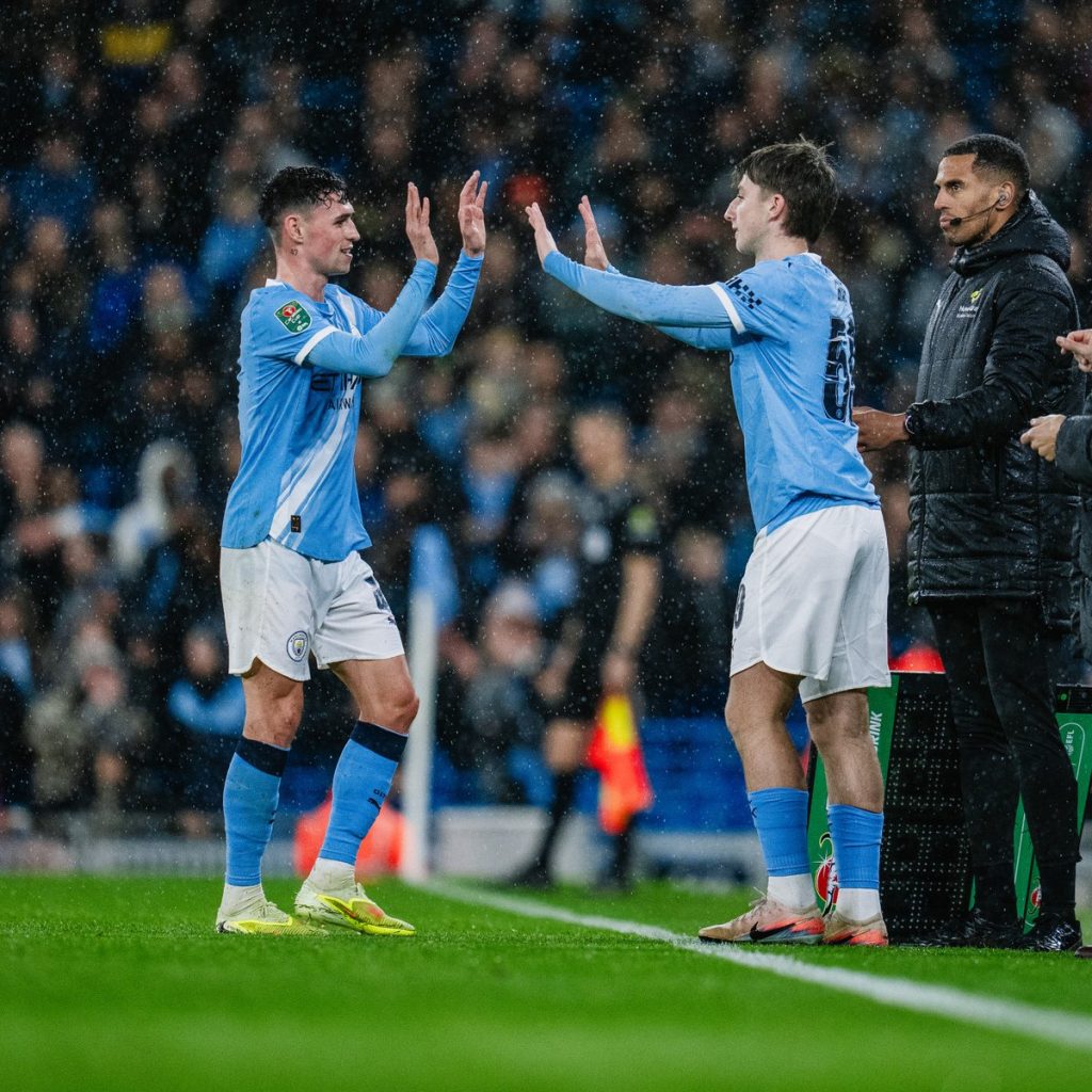 Foden and Charlie  (Photo Credit: Manchester City Via X)