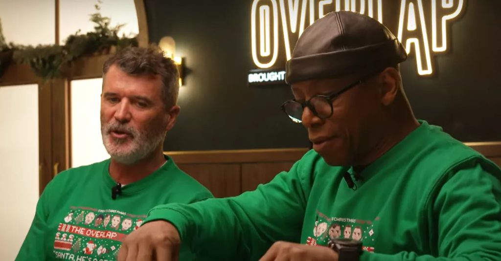 Roy Keane and Ian Wright. (Photo Credit: The Overlap Media).