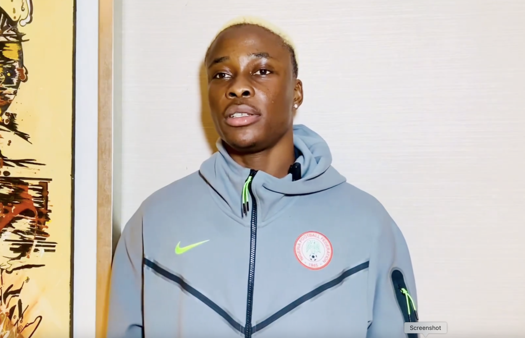 Tochukwu Nnadi on finding out he made the Super Eagles’ AFCON 2025 squad - Photo Credit : Super Eagles X