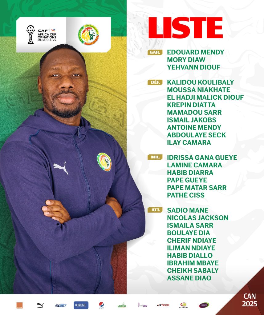 Senegal Load Up for AFCON 2025 with Star-Studded 28-Man Squad - Photo Credit :  Equipe du Sénégal X