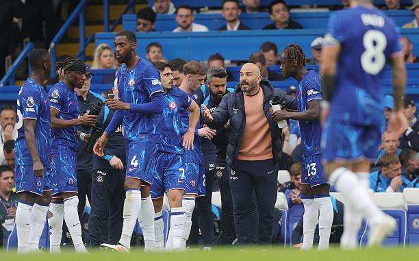 Chelsea players and Enzo Maresca (Photo Credit: Chelsea website)