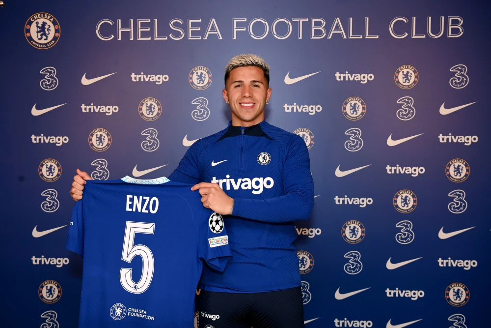 Enzo fernández joins Chelsea in 2023 - Photo Credit : Chelsea Website