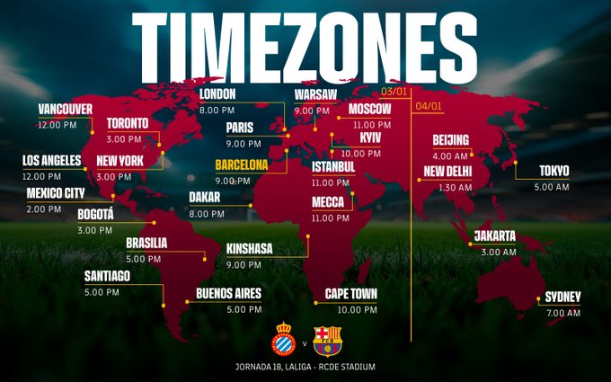 Espanyol vs Barcelona.(Barcelona via x)