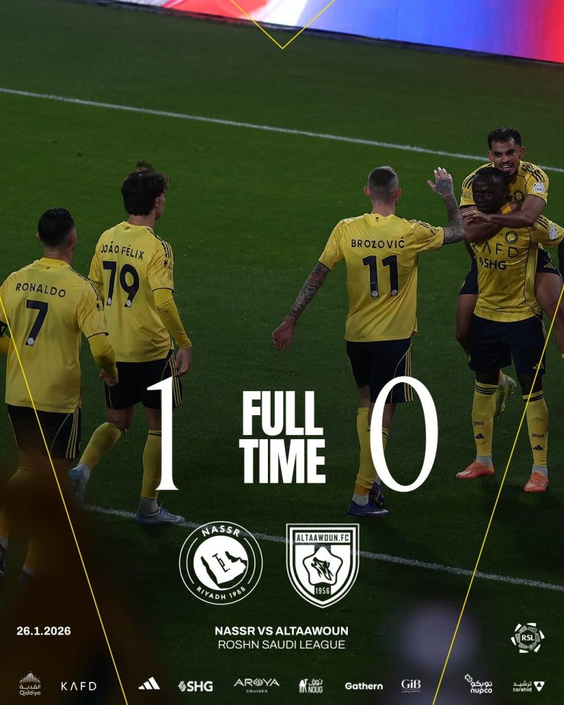 Al NASSR VS Al Taowun Match Report (Photo Credit: Al Nassr via X)