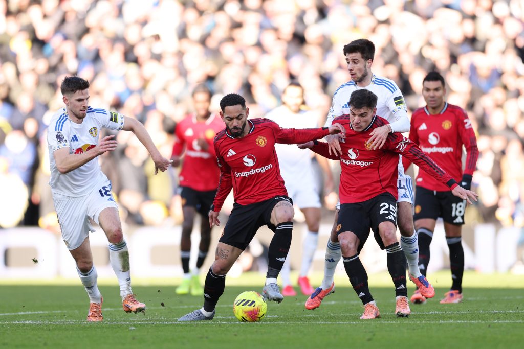 Matheus Cunha in action.  (Photo Credit: Manchester United Media).