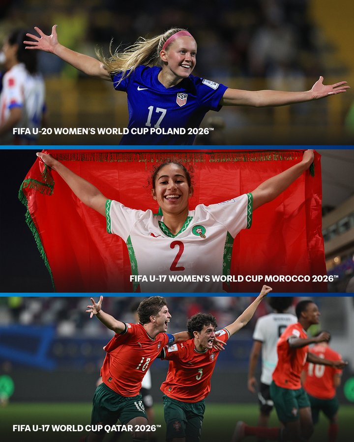 Three FIFA Youth Tournaments Scheduled for 2026 - Photo Credit : FIFA, X