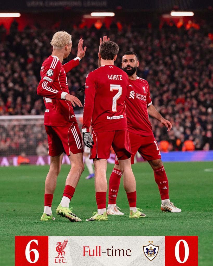 Liverpool Vs Qarabag (Photo Credit: liverpool Via X)