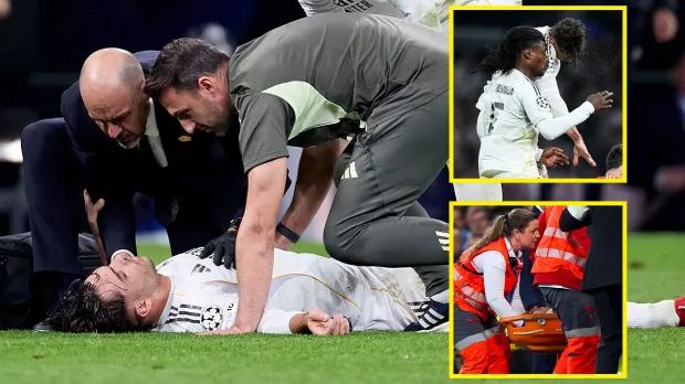 Raúl Asencio's injury- Photo credit: talksport via google.