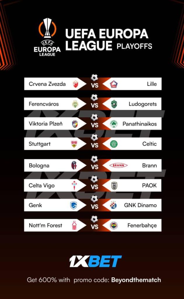 Europa League season 25:26 playoff second leg fixtures - Photo Credit : Beyound the Match, Facebook