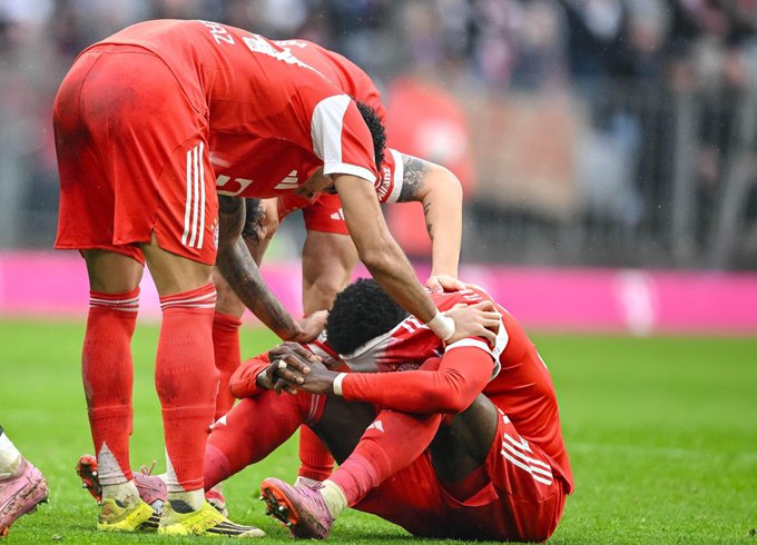 Alphonso Davies injury. (photo credit: fabrizio romano via x )