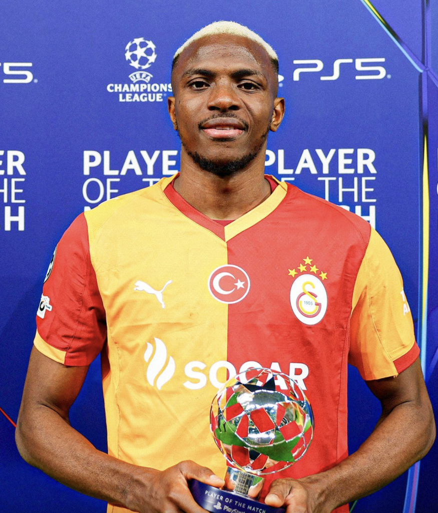 Osimhen was named Player of the Match for his decisive performance as Juventus Edge Galatasaray 3–2 After Extra-Time Drama but Turkish Giants Advance on Aggregate in the champions league 25/26 playoff clash - Photo Credit : Kombo, Facebook