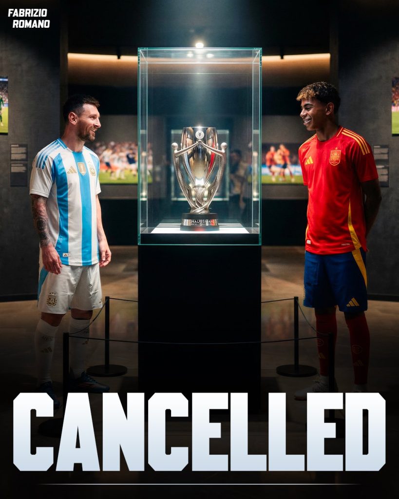 La Finalissima between Argentina and Spain has been cancelled (photo credit: Fabrizio Romano via x)
