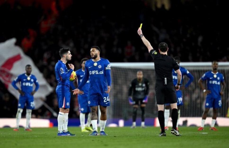 Pedro Neto first yellow card (Photo credit: touchline via x)