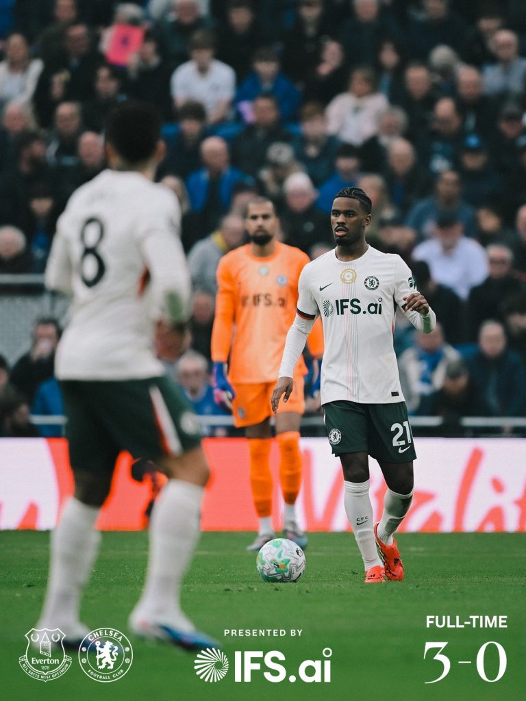 Chelsea suffered a heavy 3–0 defeat to Everton - Photo Credit : Chelsea, X