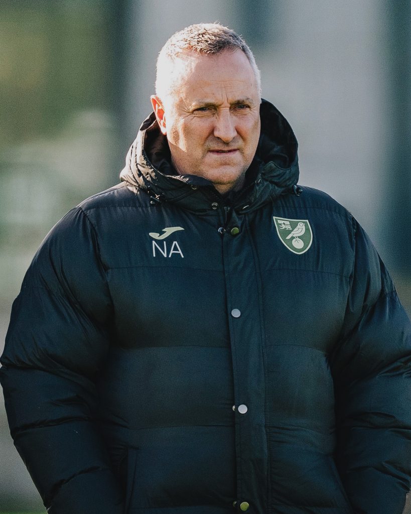 Neil Adams- Photo credit: Norwich City via X