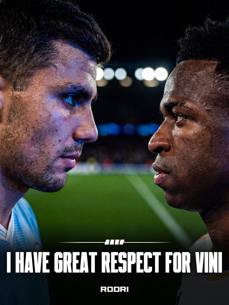Rodri dismisses any rivalry with Vinícius Júnior- Photo credit: Fabrizio Romano via X
