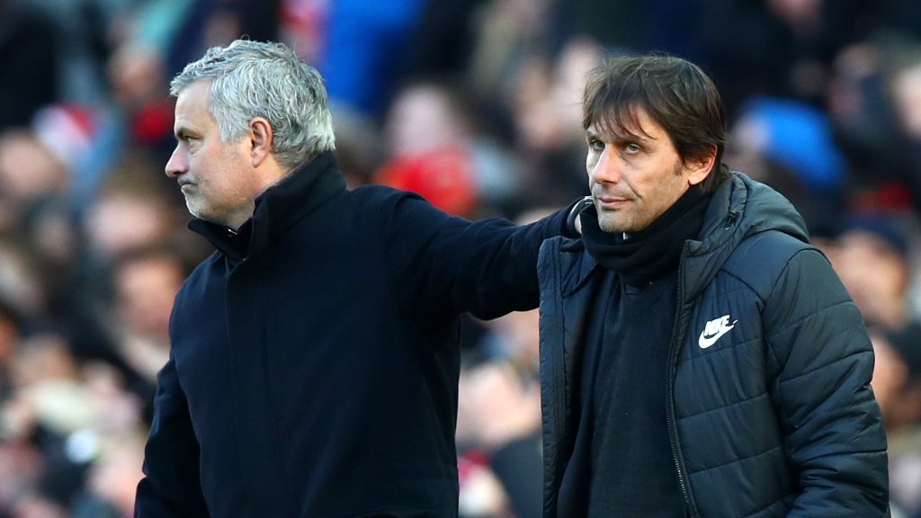 José Mourinho and Antonio Conte - Photo Credit : Skysports
