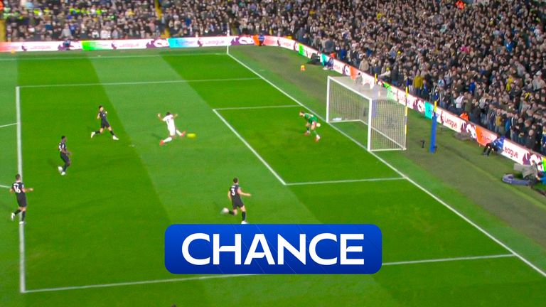 Leeds vs Manchester City: Dominic Calvert-Lewin squanders golden chance! - Photo Credit : Skysports
