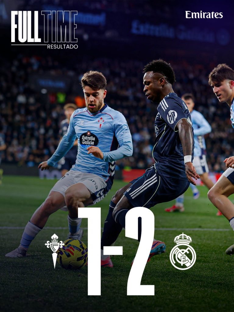 Real Madrid Win Celta Vigo 2:1 - Photo Credit : Real Madrid, X
