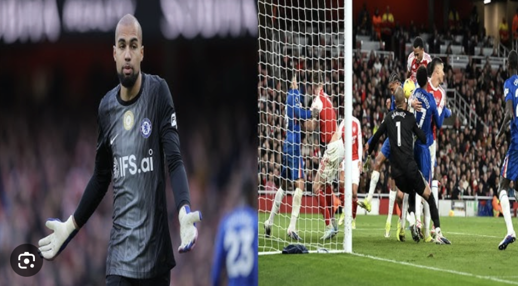 Robert Sánchez mistake against Arsenal, which led to arsenal's second goal against chelsea - Photo Credit : FiloSack HD, Youtube