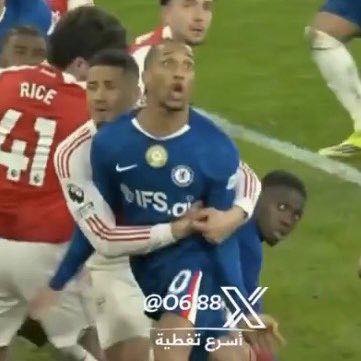 William Saliba in a tussle with João Pedro inside the box- Beyond the match, Facebook