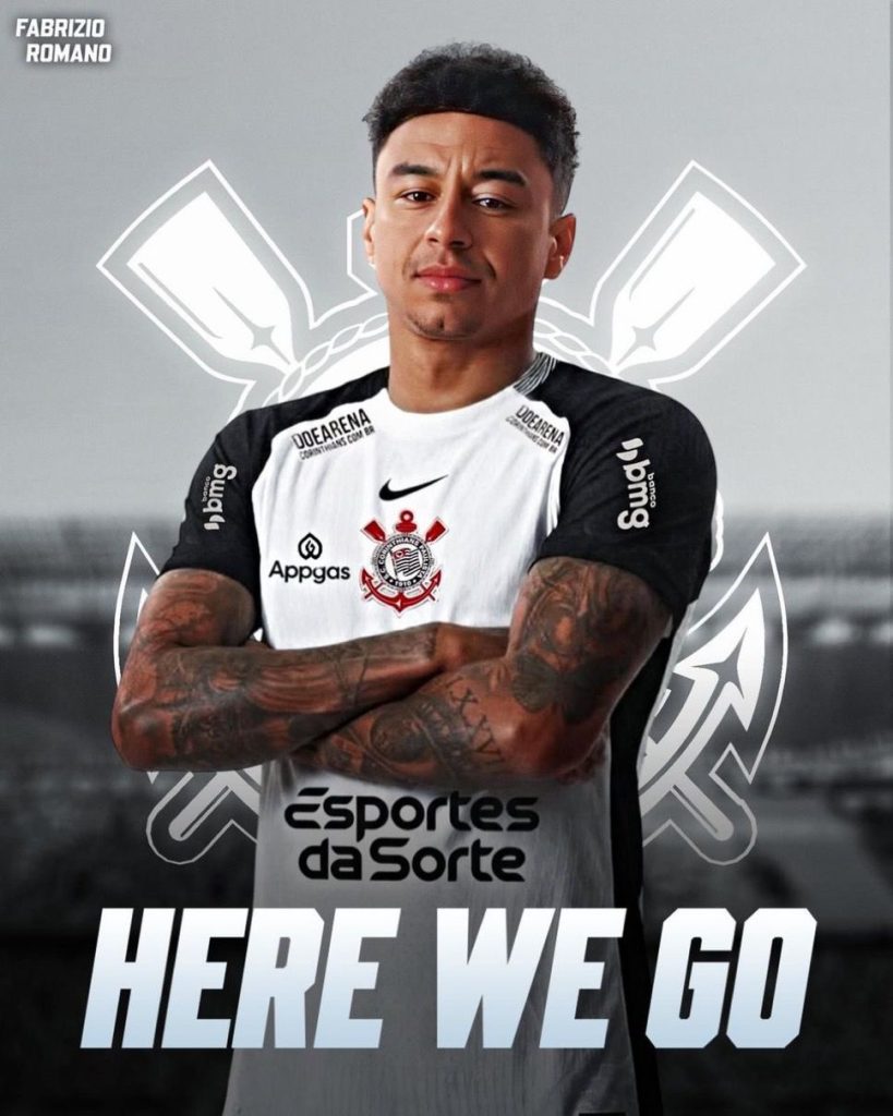 Jesse Lingard agrees one-year Corinthians deal (Photo credit: Fabrizio Romano via x)