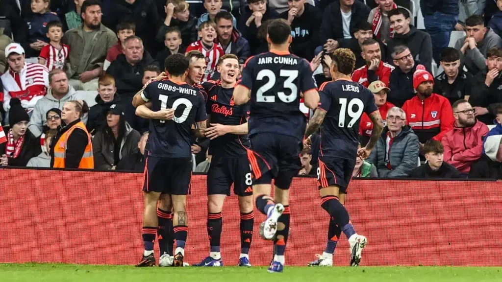 Sunderland 0-5 Nottingham forest. (photo credit: nottingham 101great media)