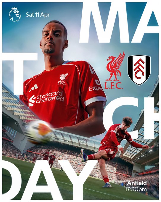 Liverpool vs Fulham (Photo credit: liverpool via x)