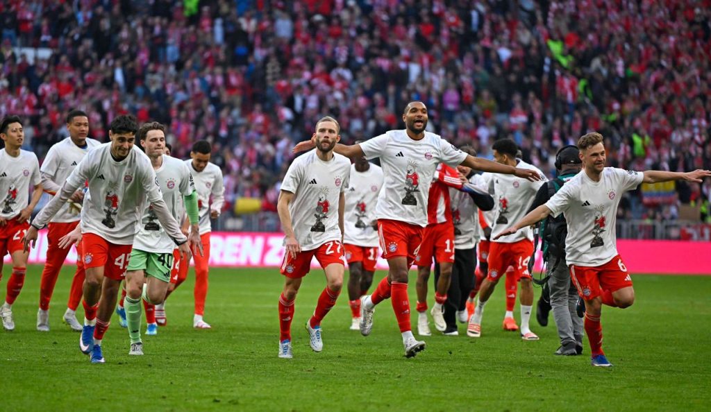 Bayern Munich players (photo credit: Bayern Munich via x)