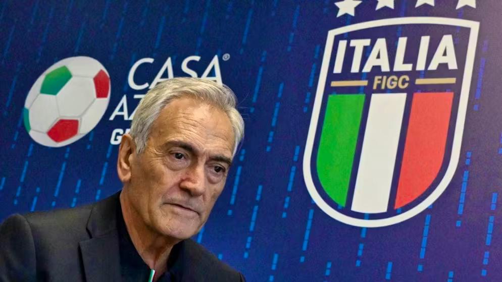 Italian Federation president Gabriele Gravina (photo credit: Blue news)