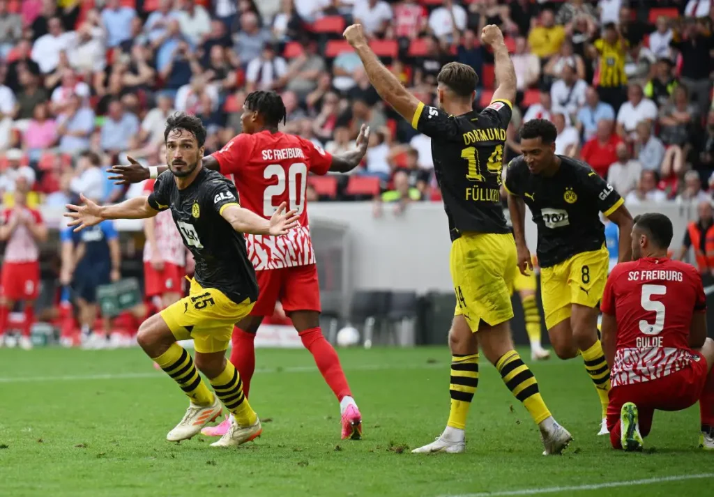 Dortmund vs Freiburg. (photo credit: getfootballnewsgermany media)