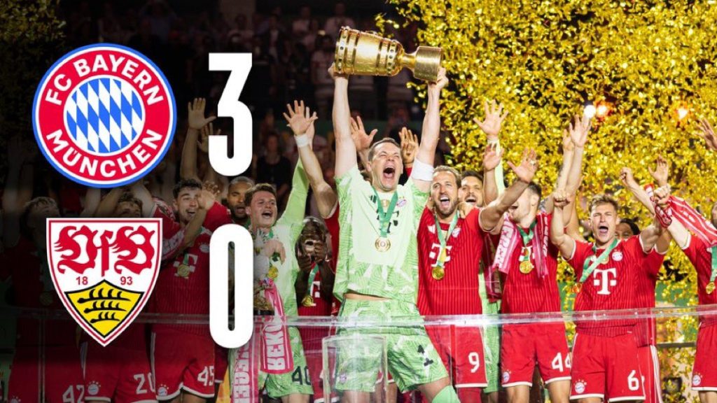 Bayern’s 3–0 victory over VfB Stuttgart in the 2025/26 DFB‑Pokal final on Saturday, 23 May 2026 - Photo Credit : FC Bayern, X