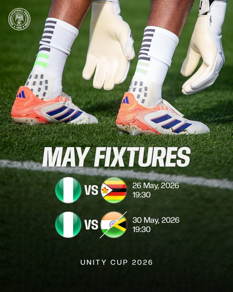 Super Eagles set to defend their Unity Cup title in a four-team tournament- Photo credit: X media