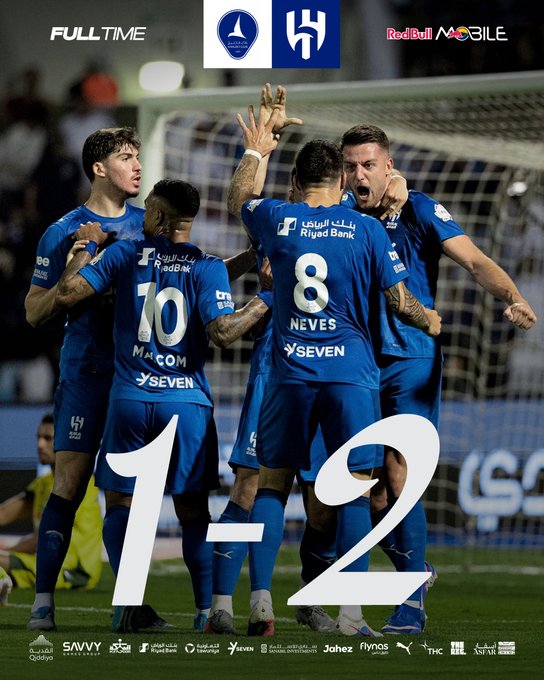 Al khaleej 1-2 Al Hilal (Photo credit: Al Hilal via X)