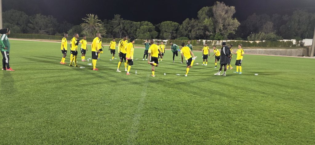 Amajimbos complete preparations for their crucial clash against Ghana- Photo credit: SAFA media