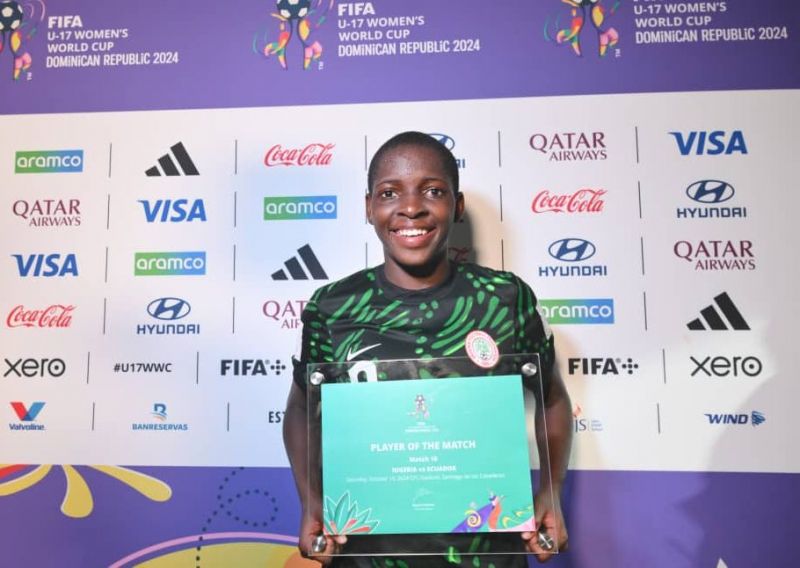 Harmony Chidi wins Man of the Match - Photo Credit : Softfootball