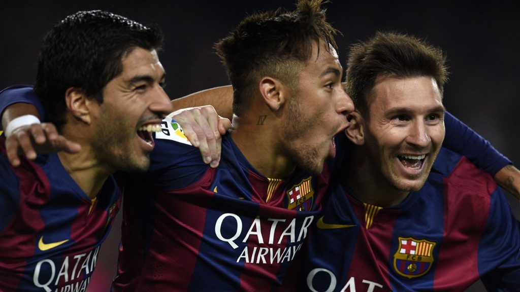 Luis Suárez, Neymar and Lionel Messi - Photo Credit : Skysports